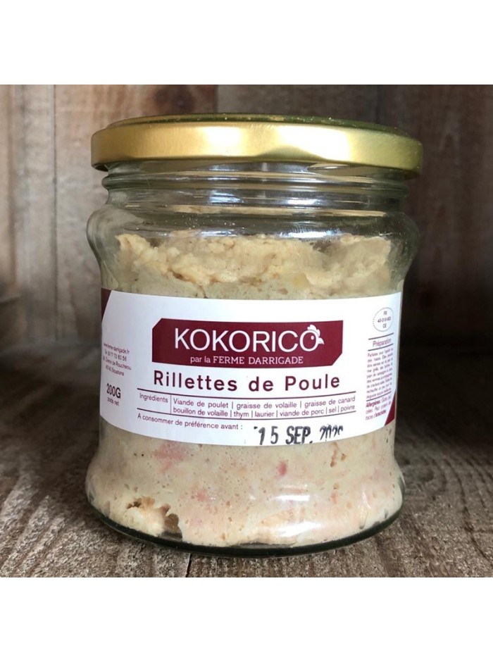 NOUVEAUTE - Rillettes de poule 200gr