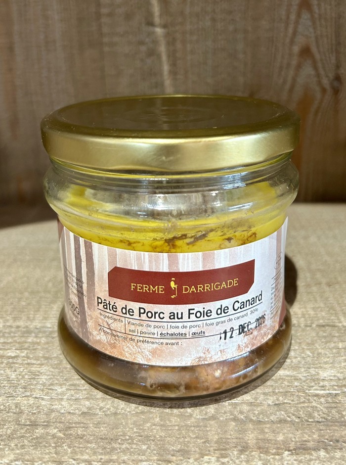 Bocal de Pâté de porc au foie de canard (300gr)