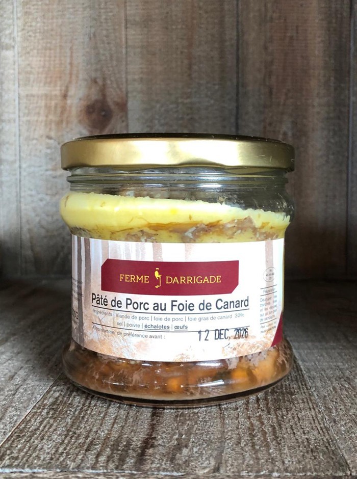 Bocal de Pâté de porc au foie de canard (180gr)