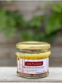 Bocal de Pâté de porc au foie de canard (180gr)